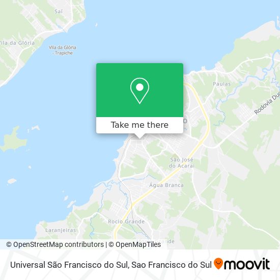 Universal São Francisco do Sul map