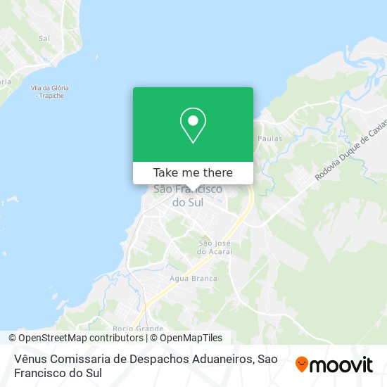 Vênus Comissaria de Despachos Aduaneiros map