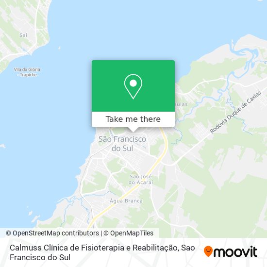 Mapa Calmuss Clínica de Fisioterapia e Reabilitação