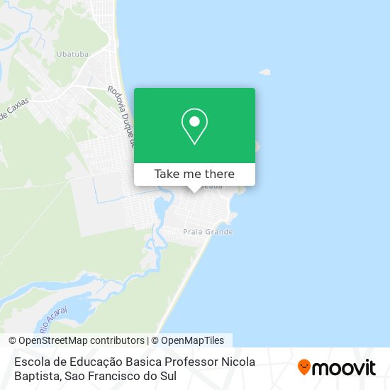 Mapa Escola de Educação Basica Professor Nicola Baptista