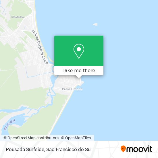 Pousada Surfside map