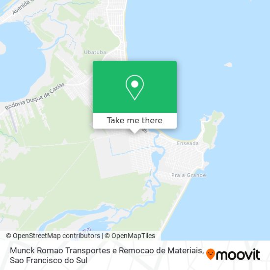 Mapa Munck Romao Transportes e Remocao de Materiais