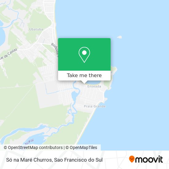 Só na Maré Churros map