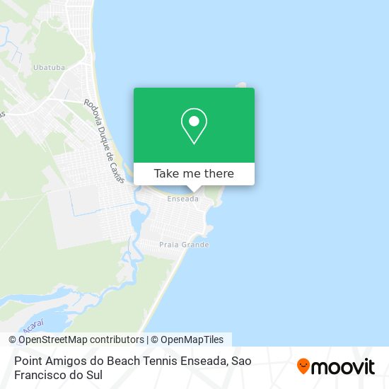 Mapa Point Amigos do Beach Tennis Enseada