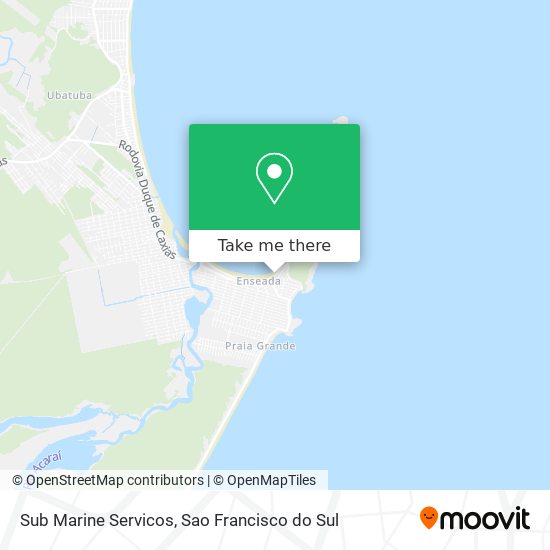 Sub Marine Servicos map