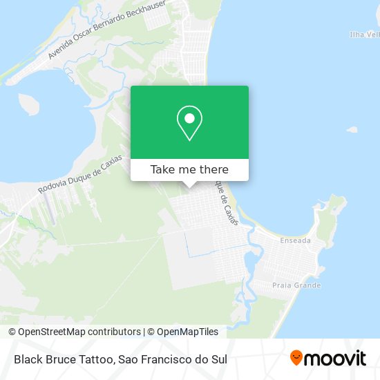 Black Bruce Tattoo map