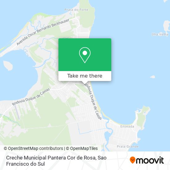 Mapa Creche Municipal Pantera Cor de Rosa