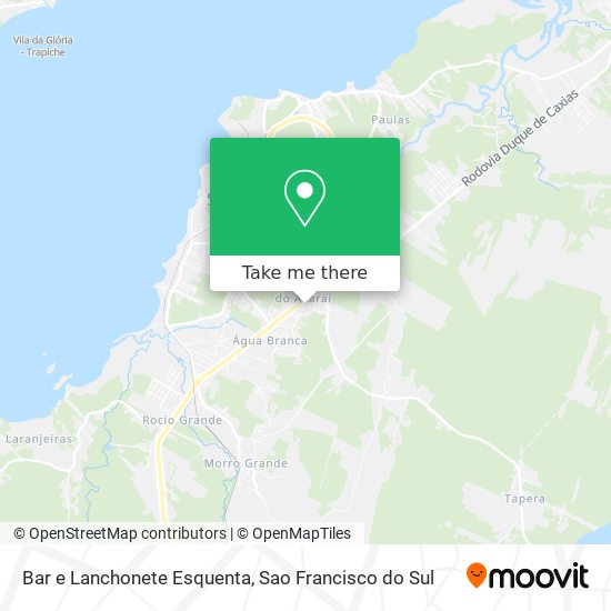 Bar e Lanchonete Esquenta map