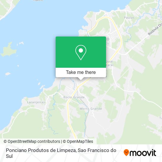 Mapa Ponciano Produtos de Limpeza