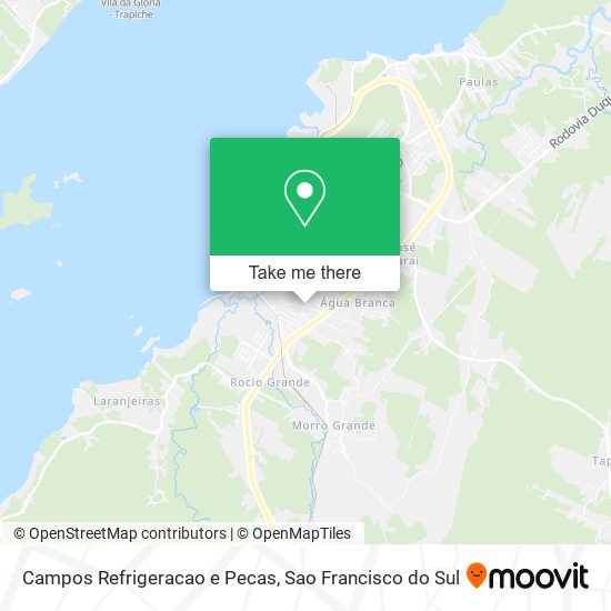 Campos Refrigeracao e Pecas map