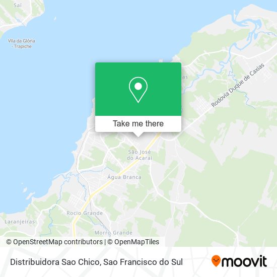 Mapa Distribuidora Sao Chico