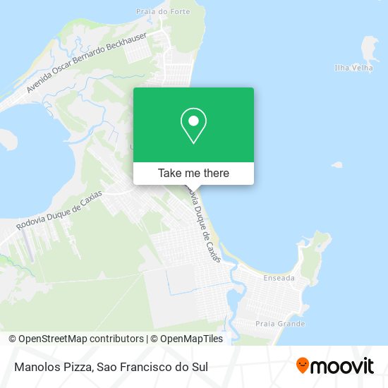 Manolos Pizza map