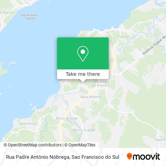 Rua Padre Antônio Nóbrega map