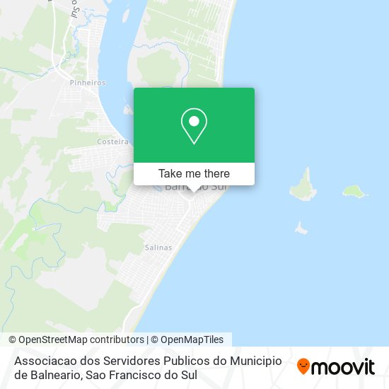 Mapa Associacao dos Servidores Publicos do Municipio de Balneario