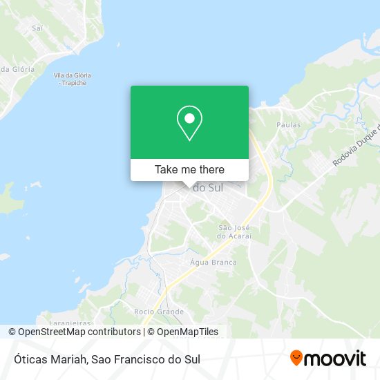 Óticas Mariah map