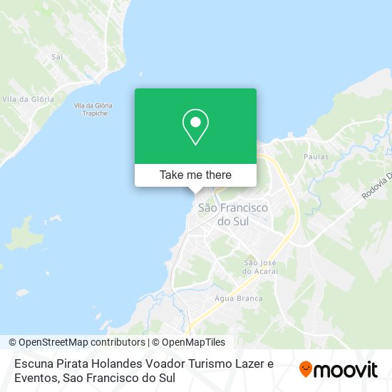 Mapa Escuna Pirata Holandes Voador Turismo Lazer e Eventos