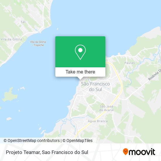 Projeto Teamar map