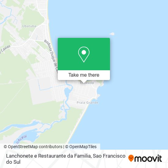 Mapa Lanchonete e Restaurante da Familia