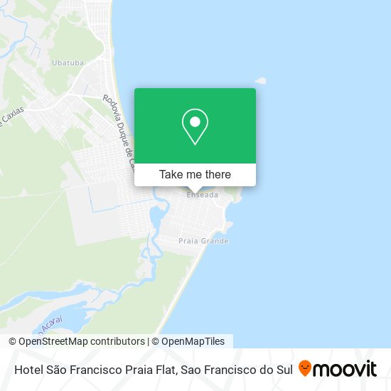 Hotel São Francisco Praia Flat map