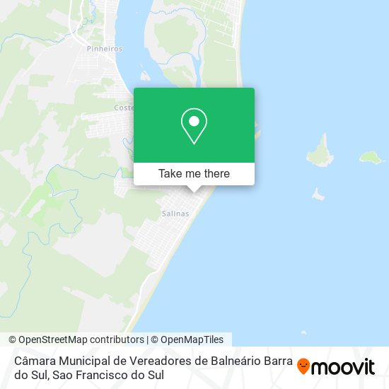 Câmara Municipal de Vereadores de Balneário Barra do Sul map