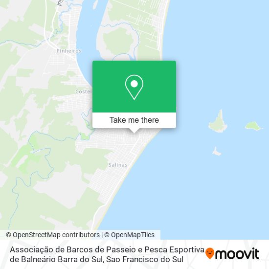 Associação de Barcos de Passeio e Pesca Esportiva de Balneário Barra do Sul map