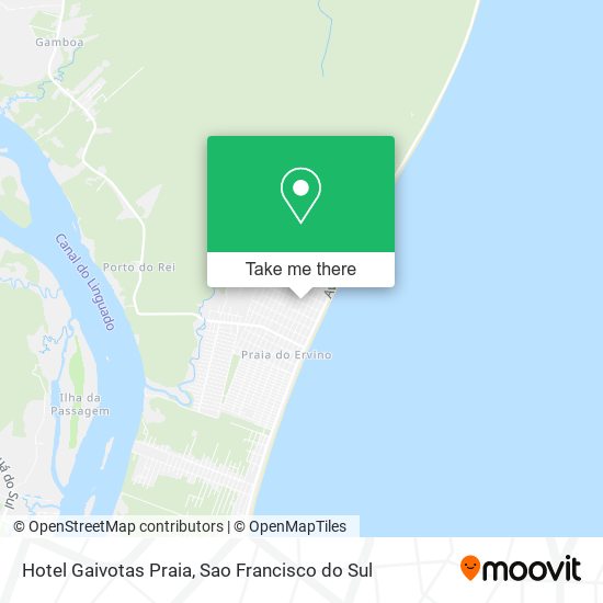 Hotel Gaivotas Praia map