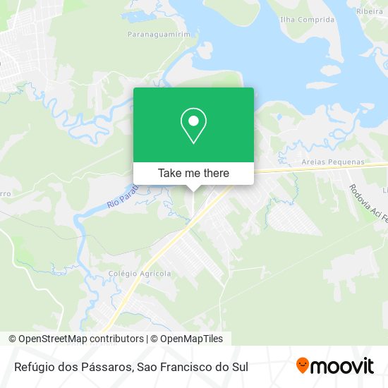 Refúgio dos Pássaros map