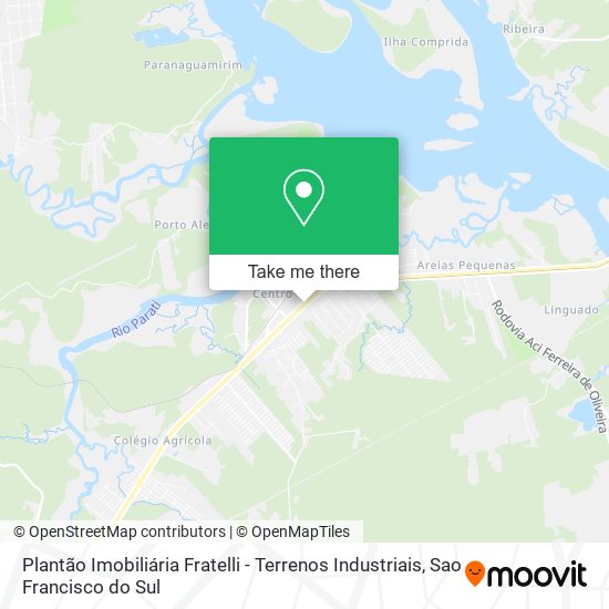 Mapa Plantão Imobiliária Fratelli - Terrenos Industriais