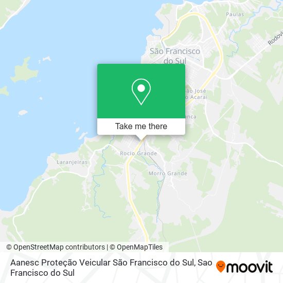 Aanesc Proteção Veicular São Francisco do Sul map