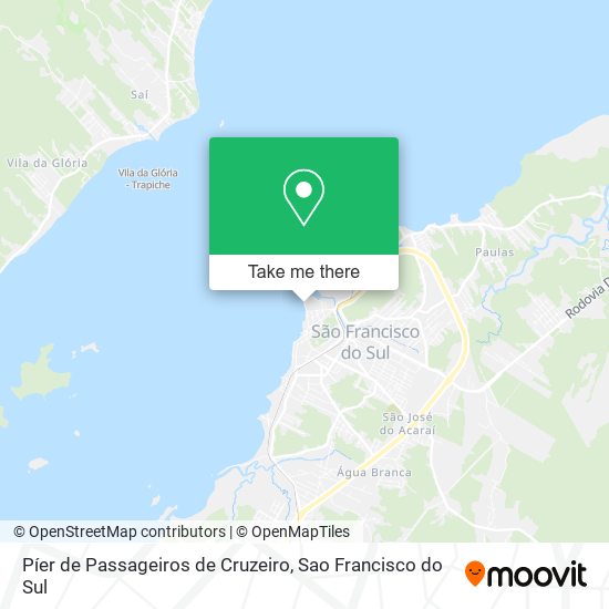 Mapa Píer de Passageiros de Cruzeiro