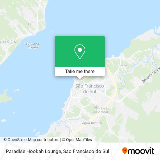 Mapa Paradise Hookah Lounge
