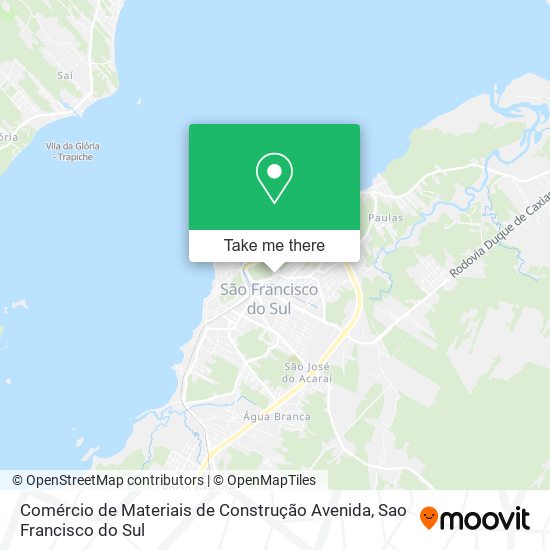 Mapa Comércio de Materiais de Construção Avenida