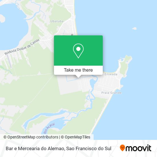 Mapa Bar e Mercearia do Alemao