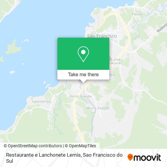 Mapa Restaurante e Lanchonete Lemis