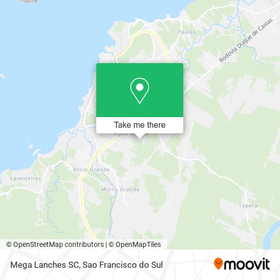 Mapa Mega Lanches SC