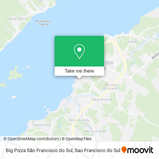 Mapa Big Pizza São Francisco do Sul