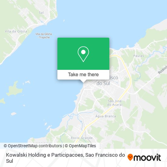 Mapa Kowalski Holding e Participacoes