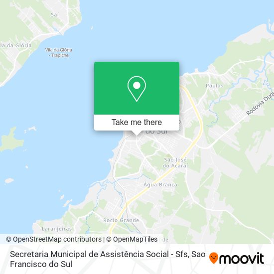 Secretaria Municipal de Assistência Social - Sfs map