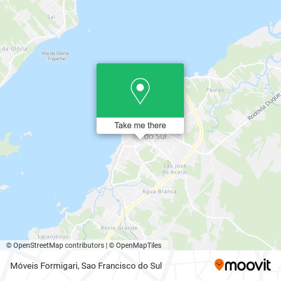 Móveis Formigari map