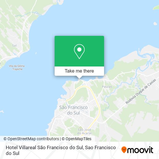 Hotel Villareal São Francisco do Sul map