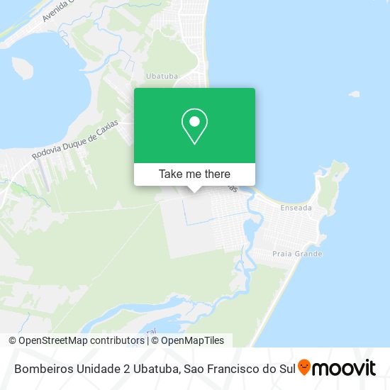 Bombeiros Unidade 2 Ubatuba map