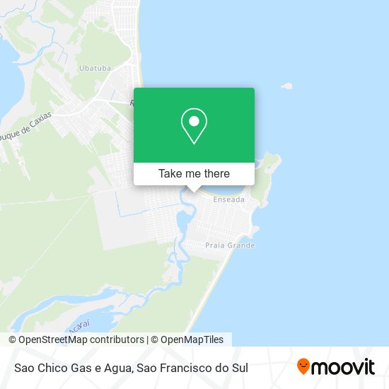 Mapa Sao Chico Gas e Agua