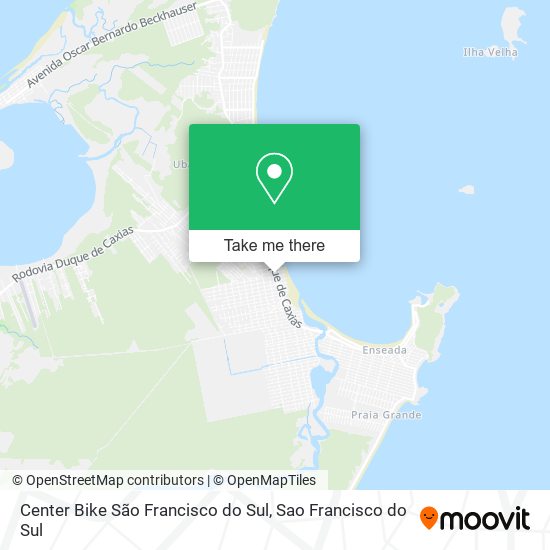 Mapa Center Bike São Francisco do Sul