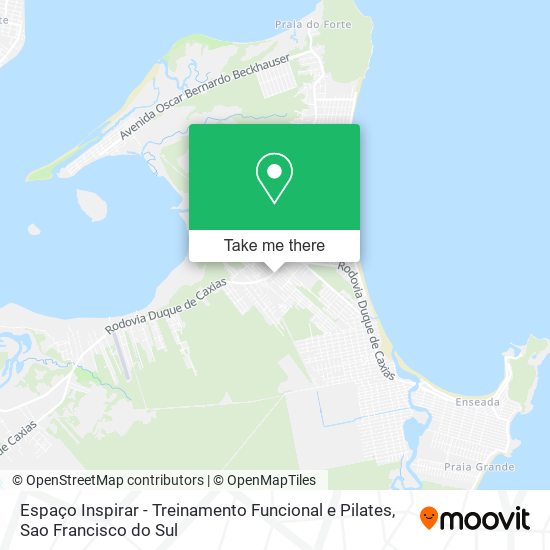 Mapa Espaço Inspirar - Treinamento Funcional e Pilates