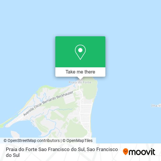 Praia do Forte Sao Francisco do Sul map