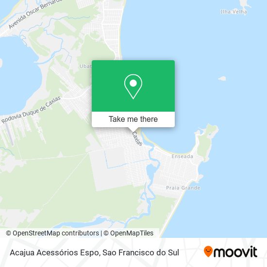 Acajua Acessórios Espo map