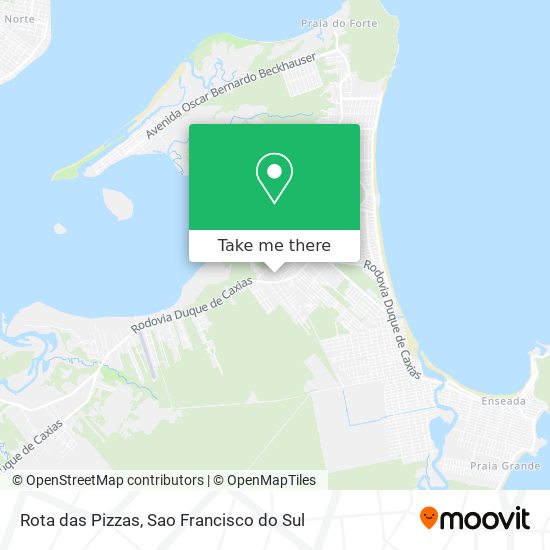 Rota das Pizzas map