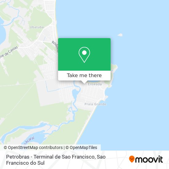 Petrobras - Terminal de Sao Francisco map