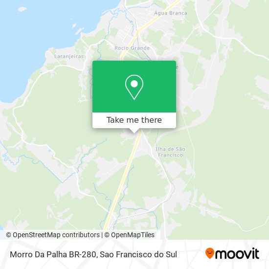 Mapa Morro Da Palha BR-280