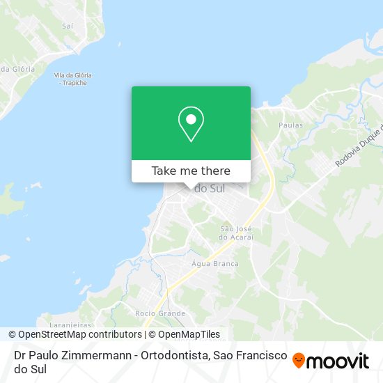 Dr Paulo Zimmermann - Ortodontista map